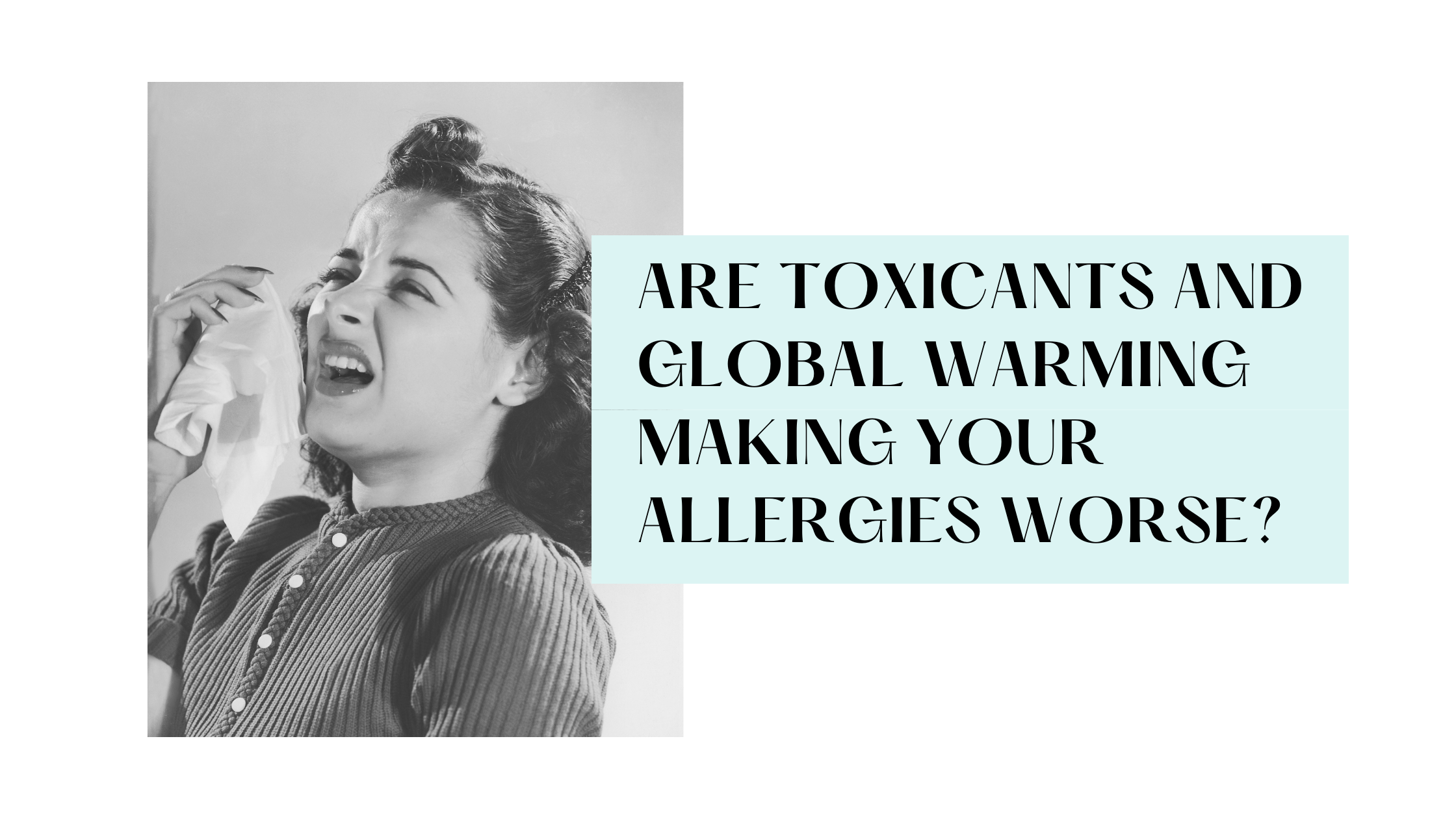 seasonal allergies, toxicants and global warming
